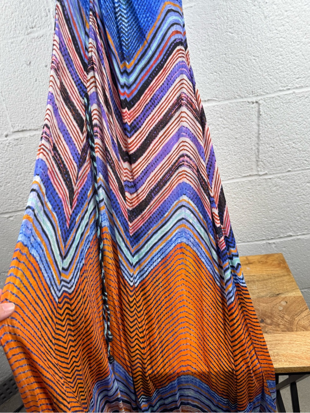 Ulla Johnson Natalia Ruched Lyocell Maxi Dress – Neptune Print – Size P - Picture 8 of 13